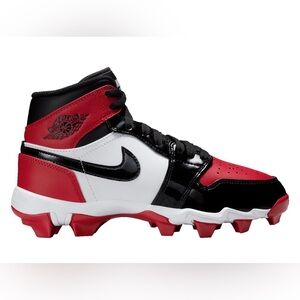 Nike Kids Black and Red High-Top youth CLEATS